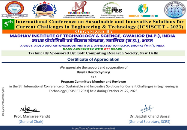 5th International Conference on Sustainable and Innovative Solutions for Current Challenges in Engineering & Technology